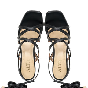 GIANNA BLACK SANDALS