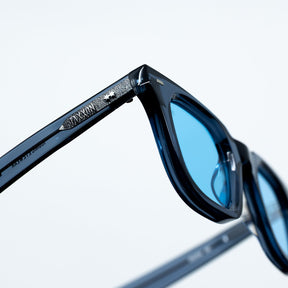 Zid Sunglasses with Onyx Frame & Light Blue Lens