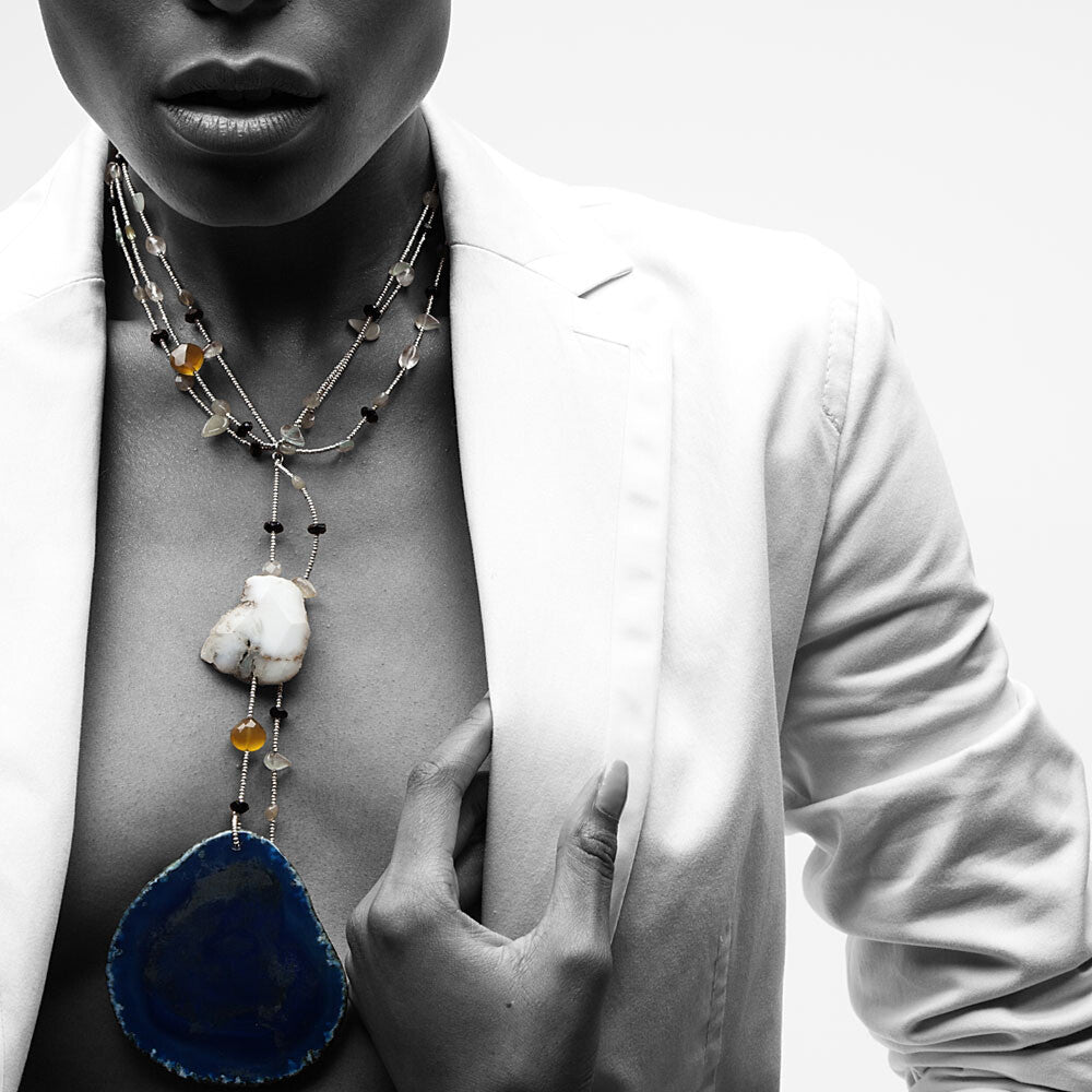 Blue River Chime Necklace