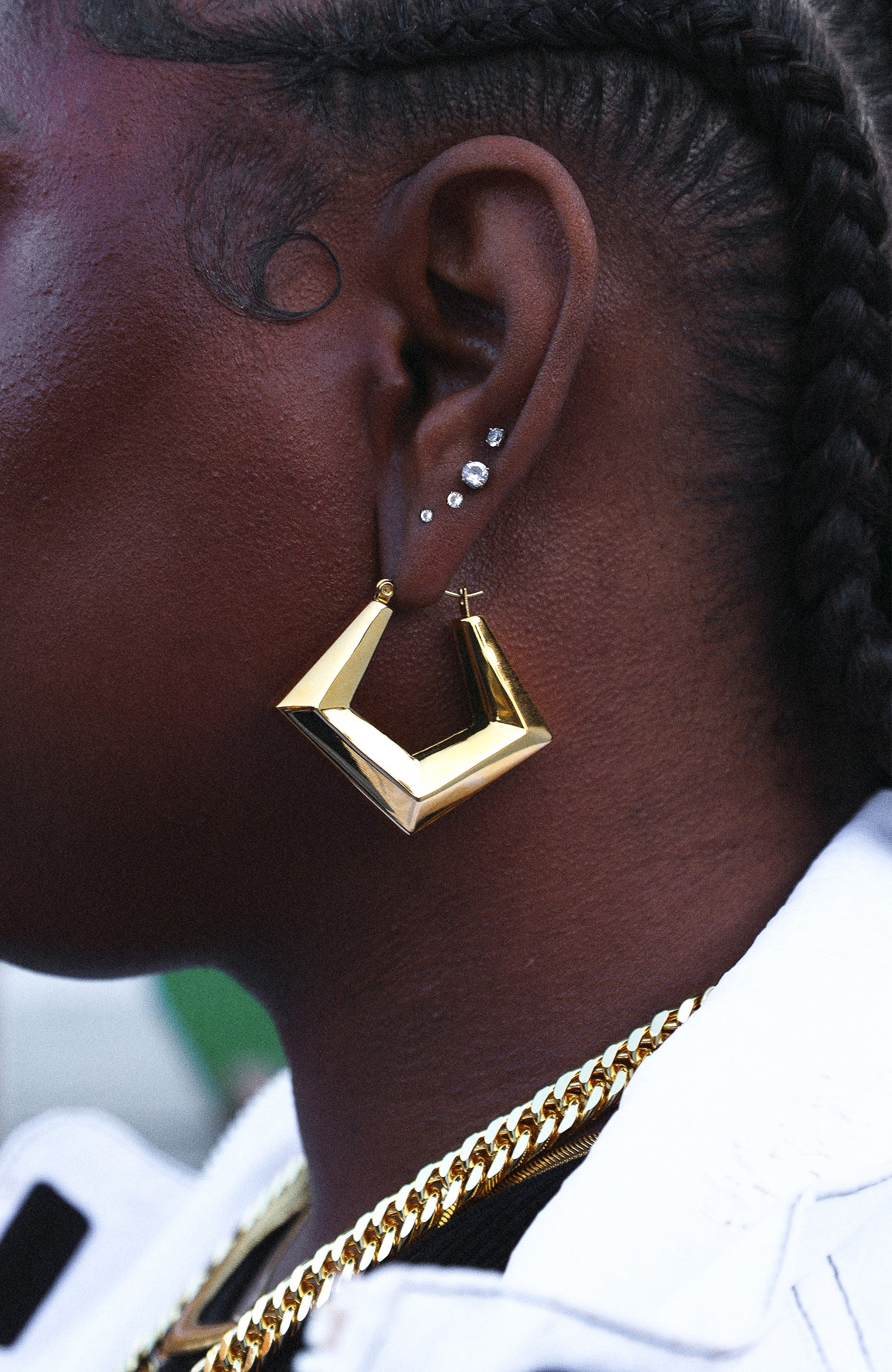 Mona Lisa Door Knocker Earrings