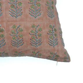Decorative Block Printed Boho Pure Linen Pillow Cover - Indradhanush