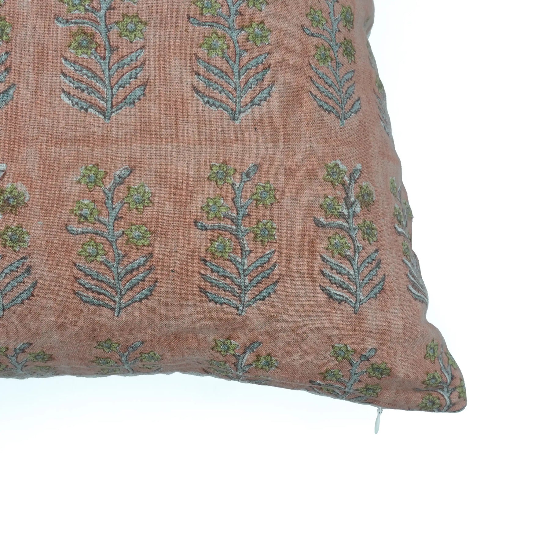 Decorative Block Printed Boho Pure Linen Pillow Cover - Indradhanush