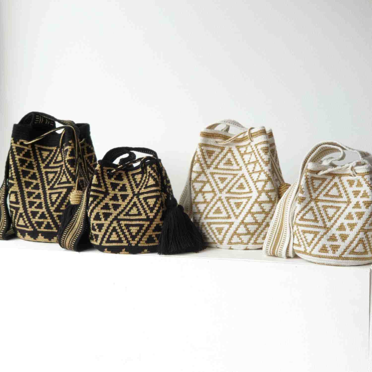 Estrella (Gold) Wayuu Bag - Medium