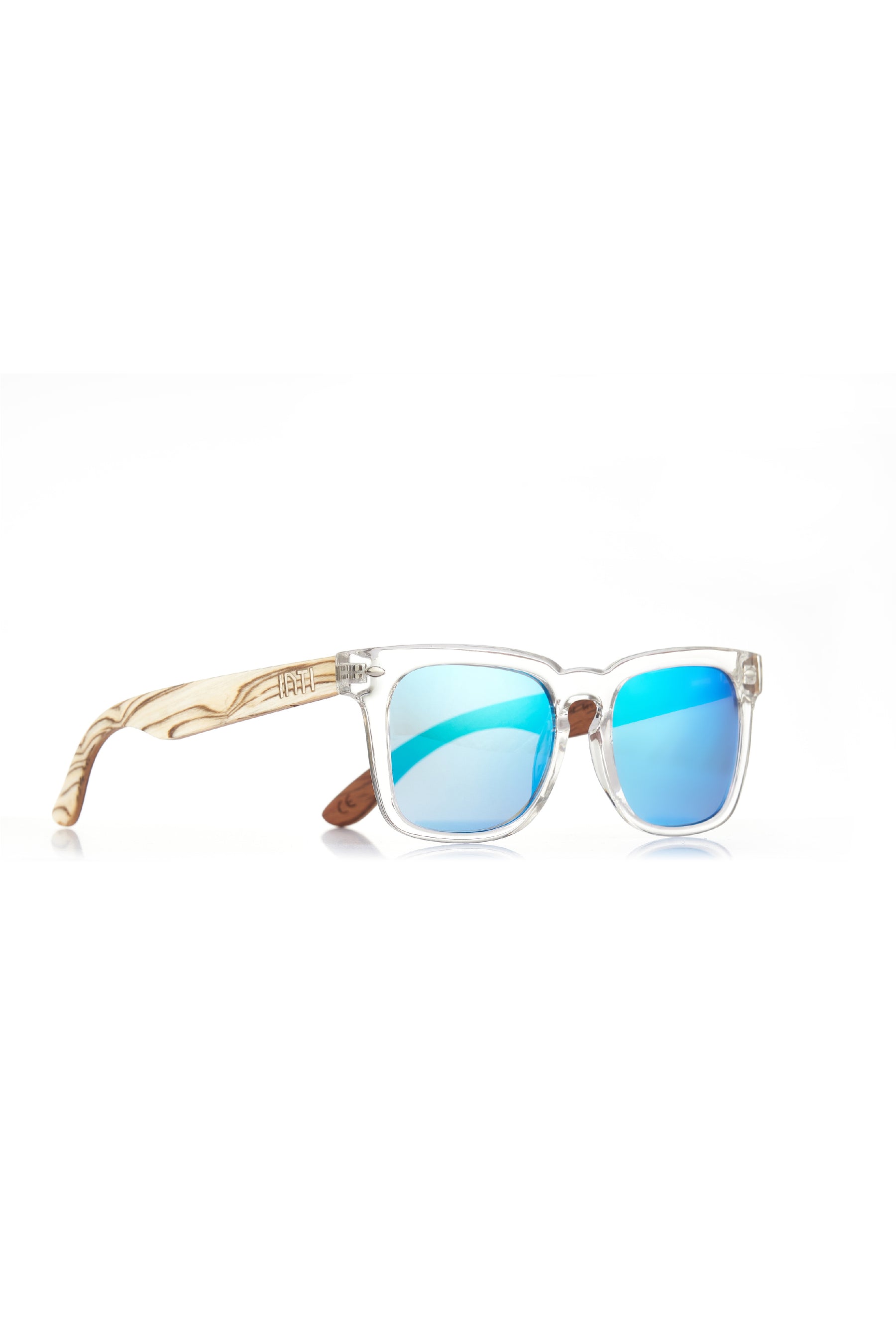 Crystal Blue rectangle Sunglasses - INTI