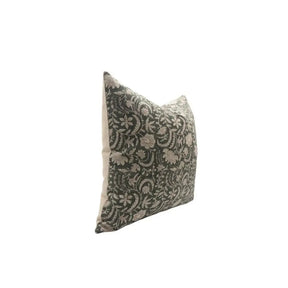 Hand Block Printed Thick Linen Room Pillow Cover - Kundanvan