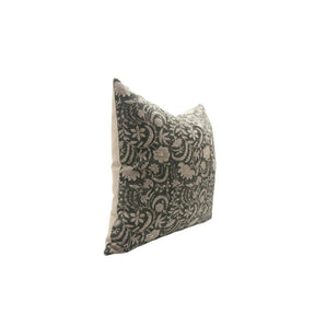 Hand Block Printed Thick Linen Room Pillow Cover - Kundanvan