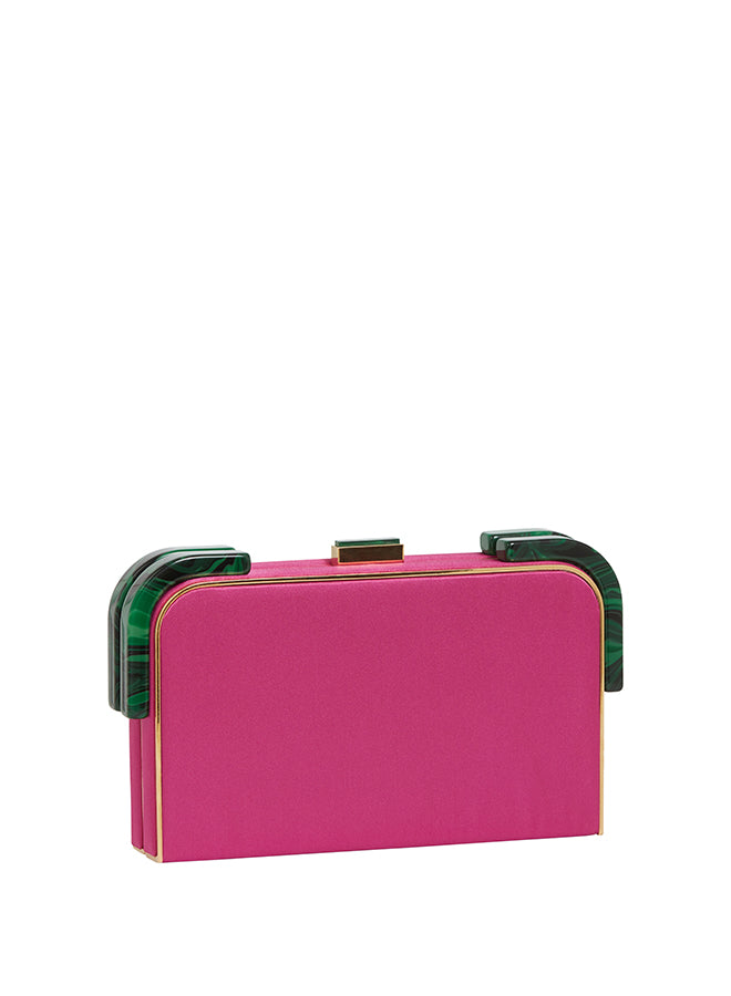 Liz - Satin Clutch w/strap