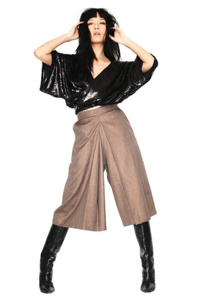Sequin Wrap Top