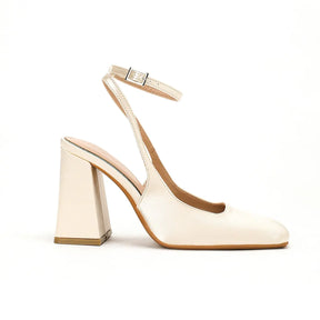 Madison Ivory Block Heels