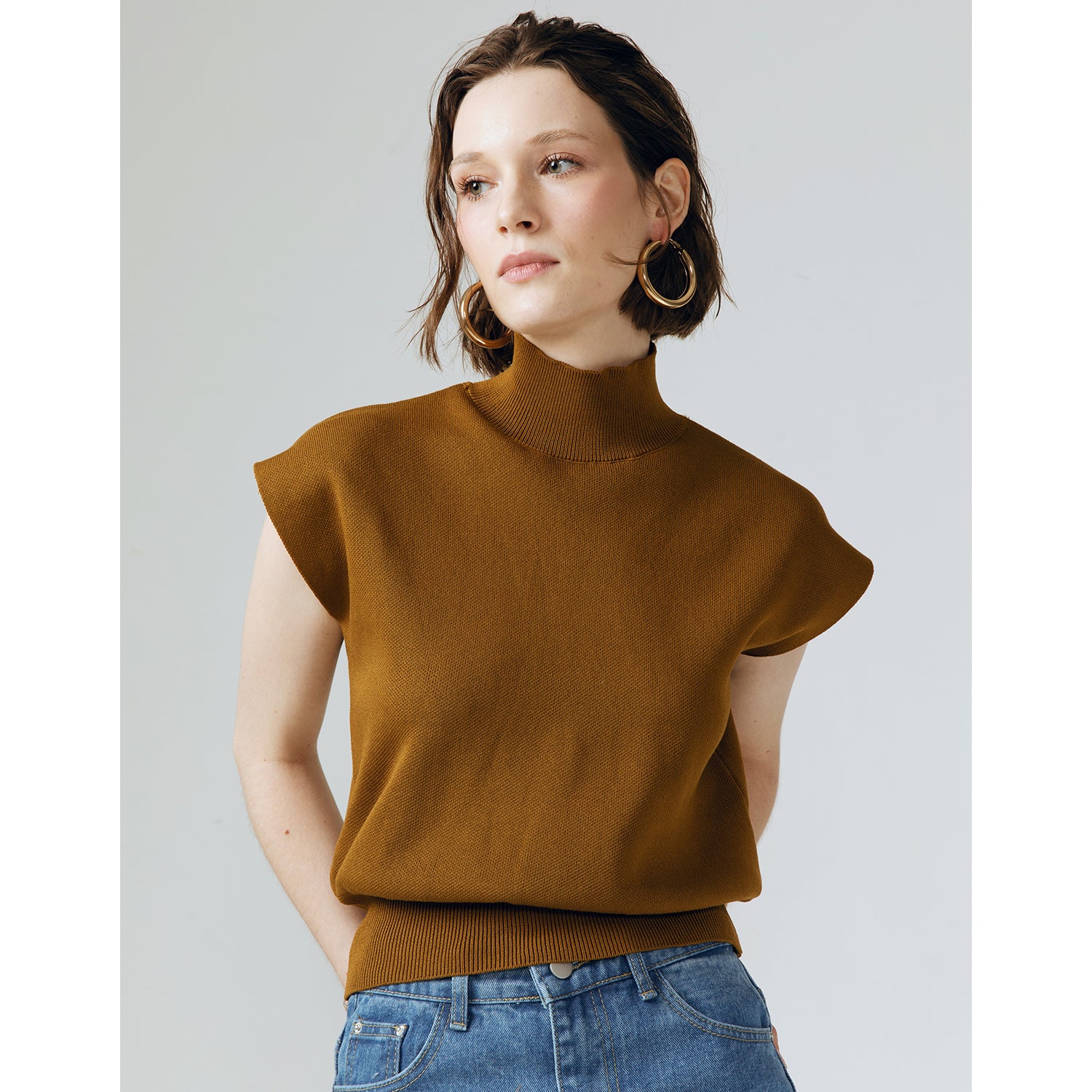 GISELLE  ESSENTIAL KNITTED TURTLE NECK