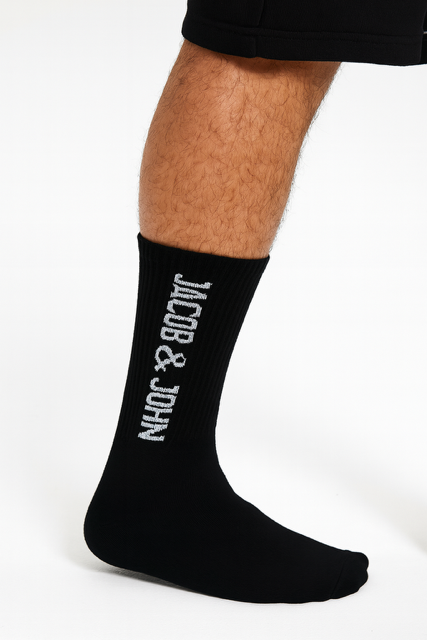 Black Logo Socks