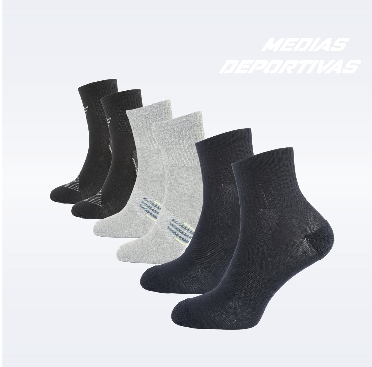 PACK DE 3 MEDIAS TENNIS