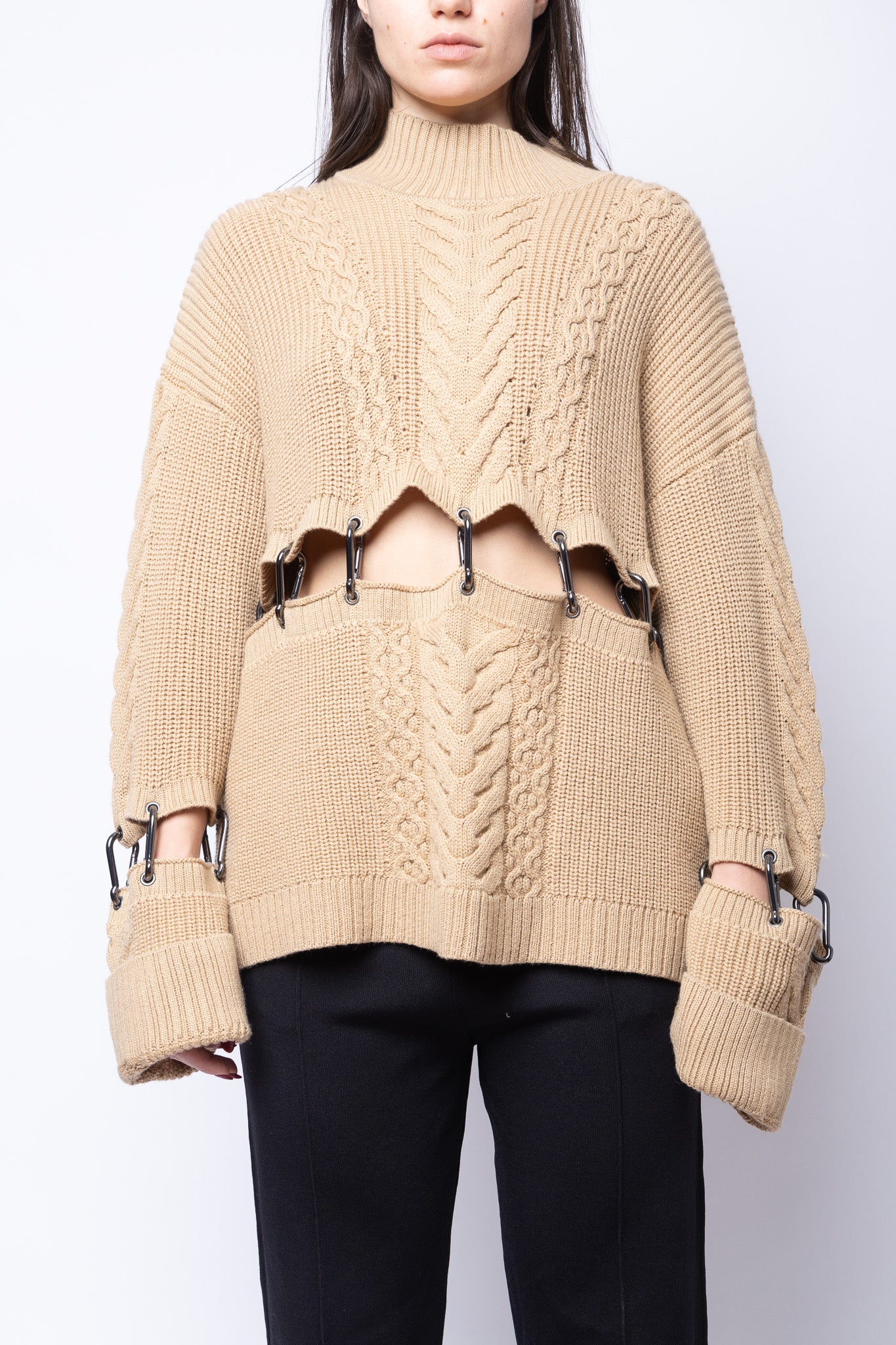 Chunky Knit Carabiner Sweater