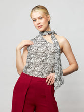 Ade One-Shoulder Silk Top