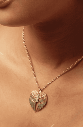 Divine Wings Cross Necklace