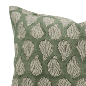 Stylish Block Print Thick Linen Cushion Cover - Panchi