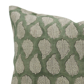 Stylish Block Print Thick Linen Cushion Cover - Panchi