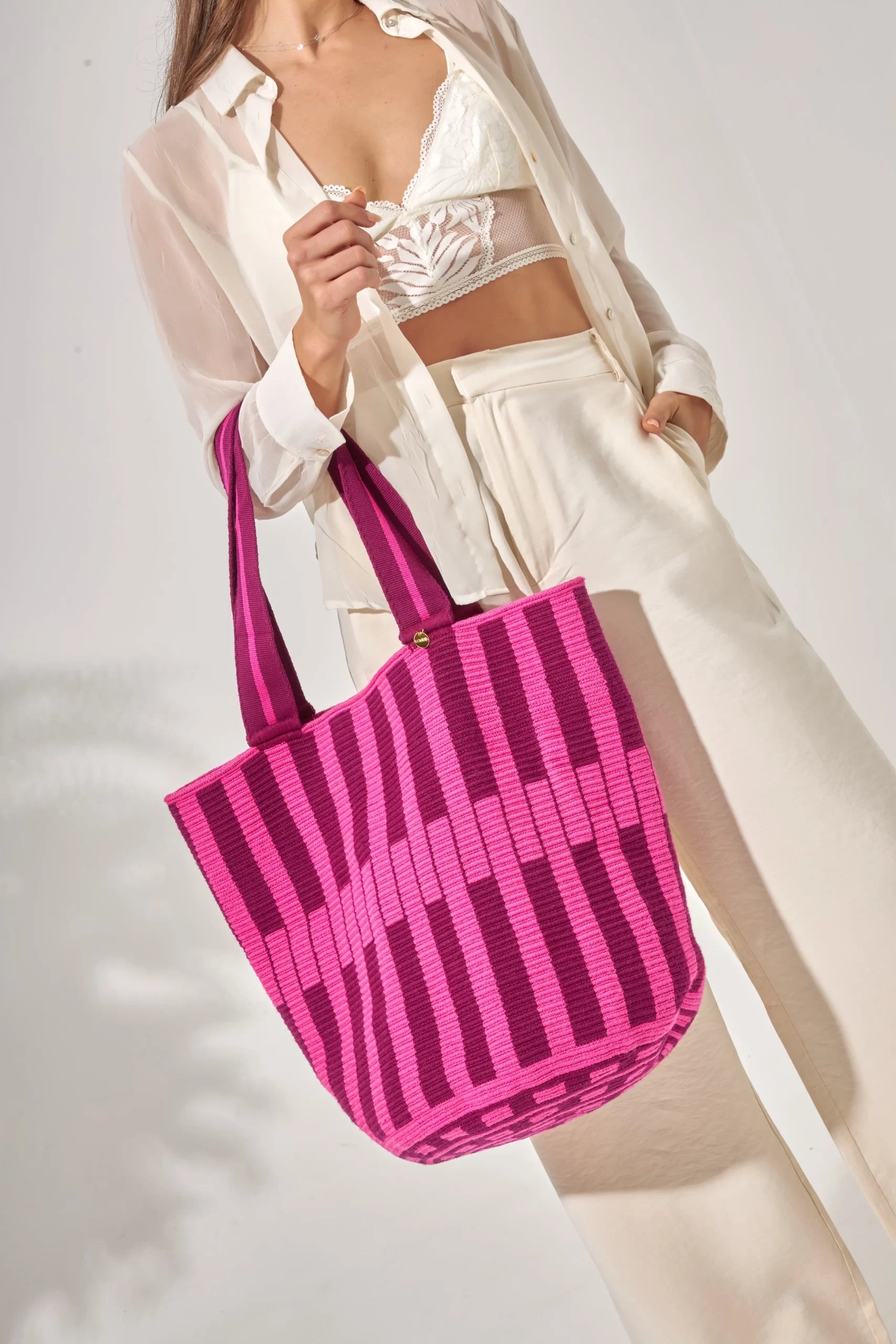 XL Tote Wayuu Rosa Tecla