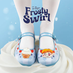 Frost Swirl Mary Jane Flat