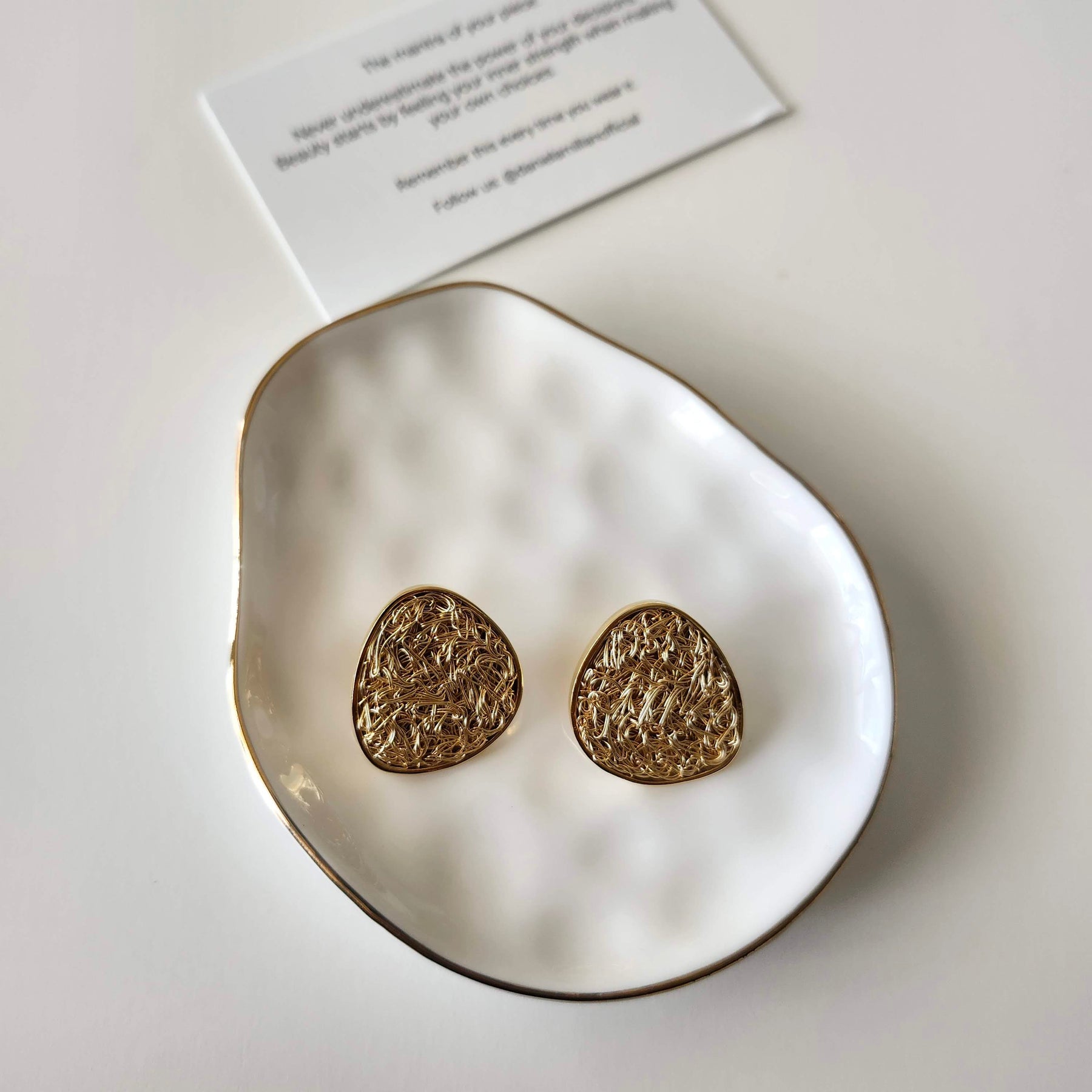 Luxury Gold Stud Lili Earrings