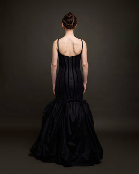 Blessing Silk & Velvet Corset Gown