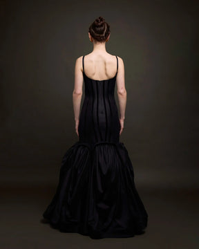 Blessing Silk & Velvet Corset Gown