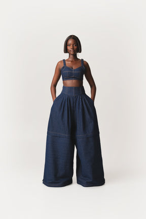 Denim Pinstripe SHANI Pants
