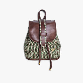 Brown Leather Iris Mini-backpack