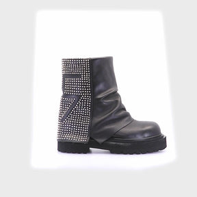 Iconic Black Studded Boots Icon