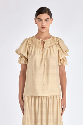 Lauren Split Neck Blouse