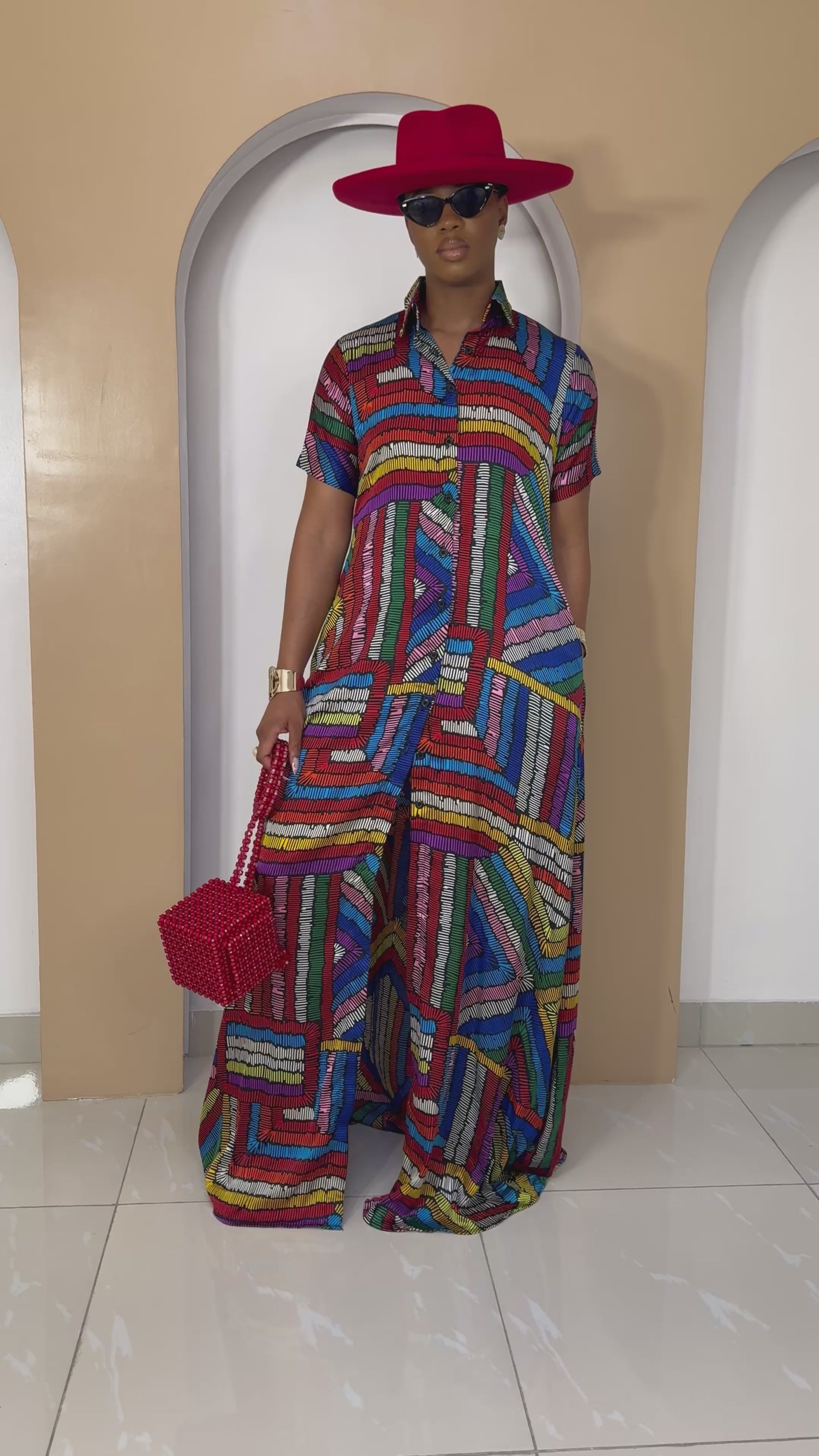 Ndeunoh Silk Ankara Kaftan