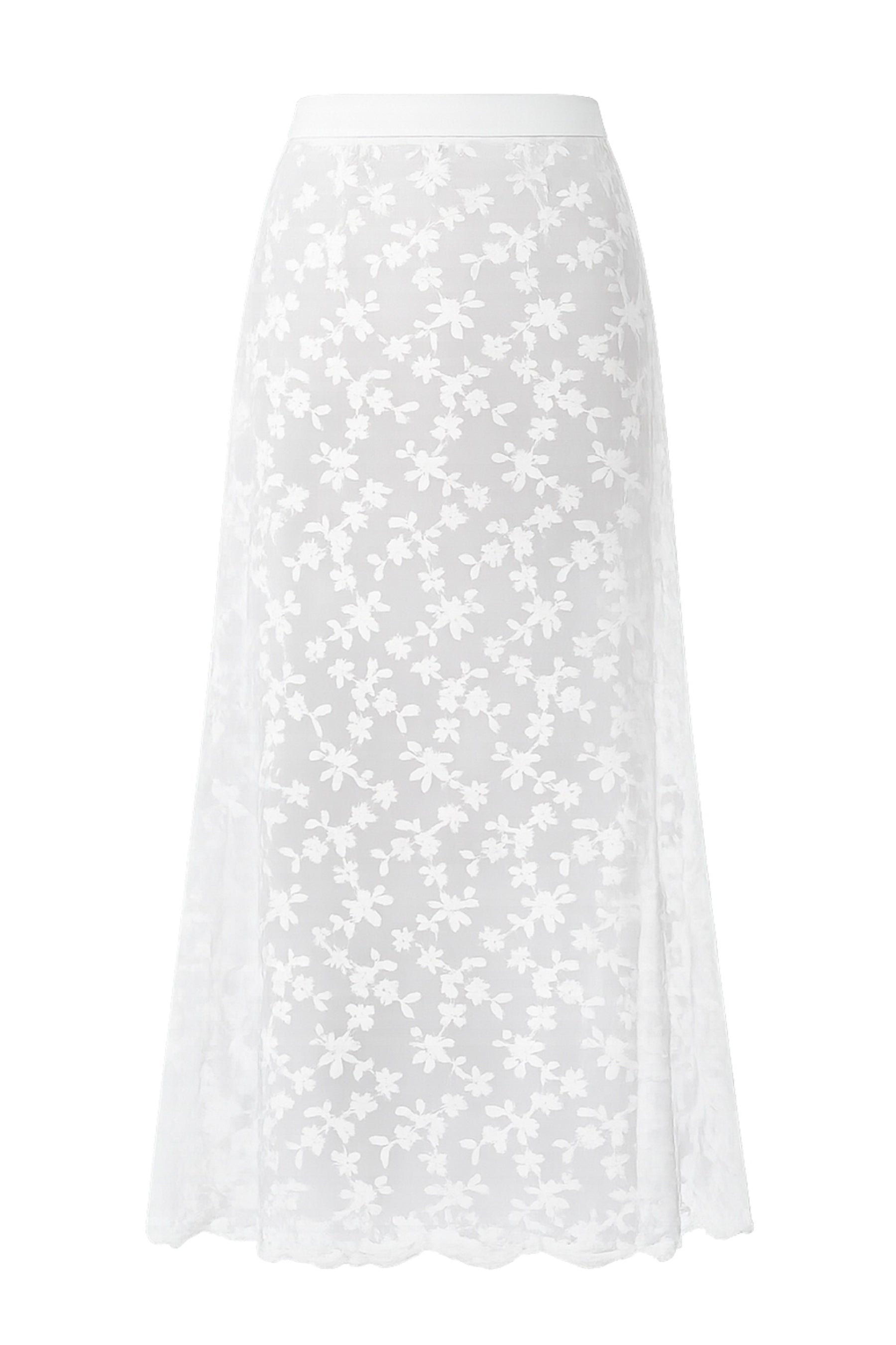 CELESTINE SEE THRU LACE SKIRT