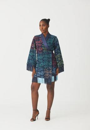 Anyanwu fringe coat