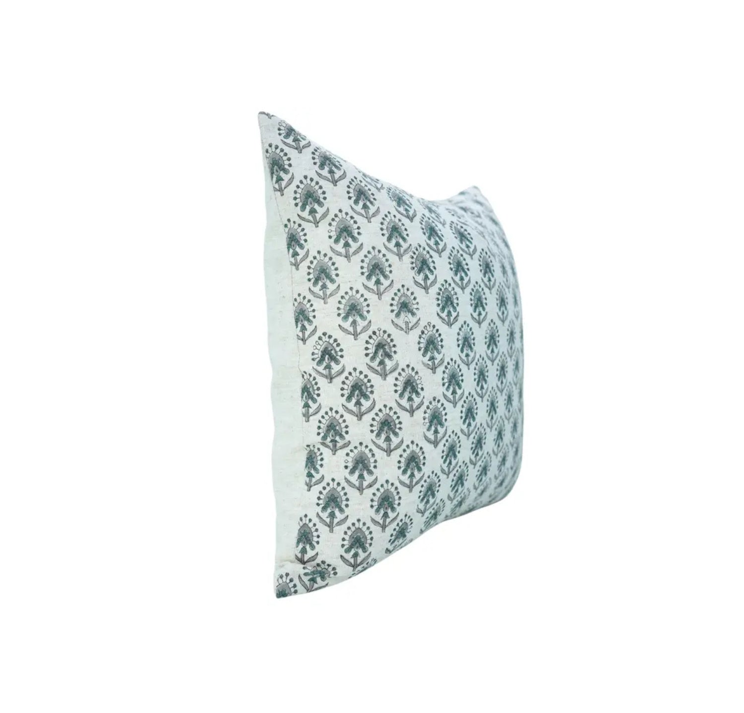 Handcrafted Hand Block Print Design Viscose Linen Pillow Cover- Gurukul