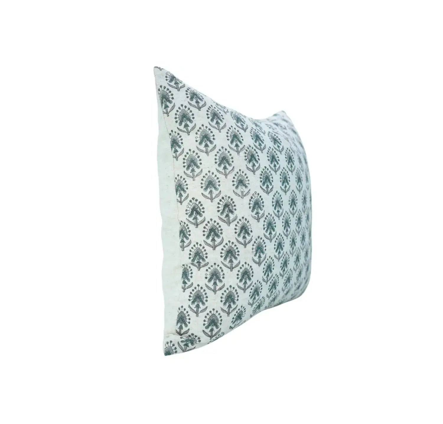Handcrafted Hand Block Print Design Viscose Linen Pillow Cover- Gurukul