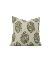 Handcrafted Block Printed Design Handmade Pure Linen Cushion Cover - Gudhal