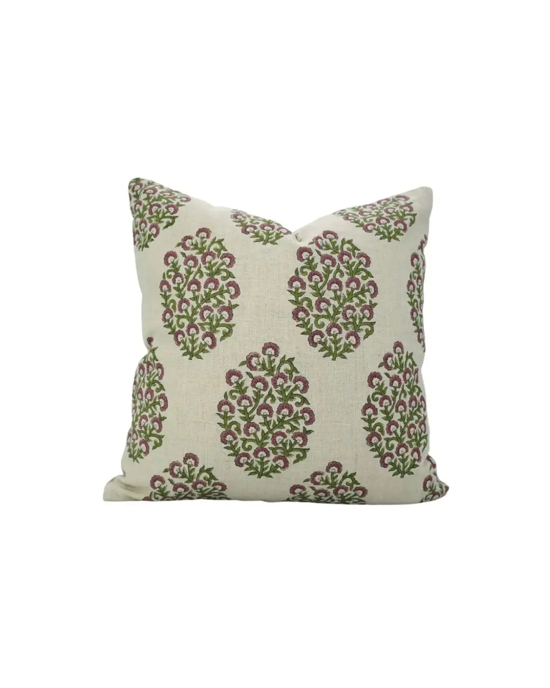 Handcrafted Block Printed Design Handmade Pure Linen Cushion Cover - Gudhal