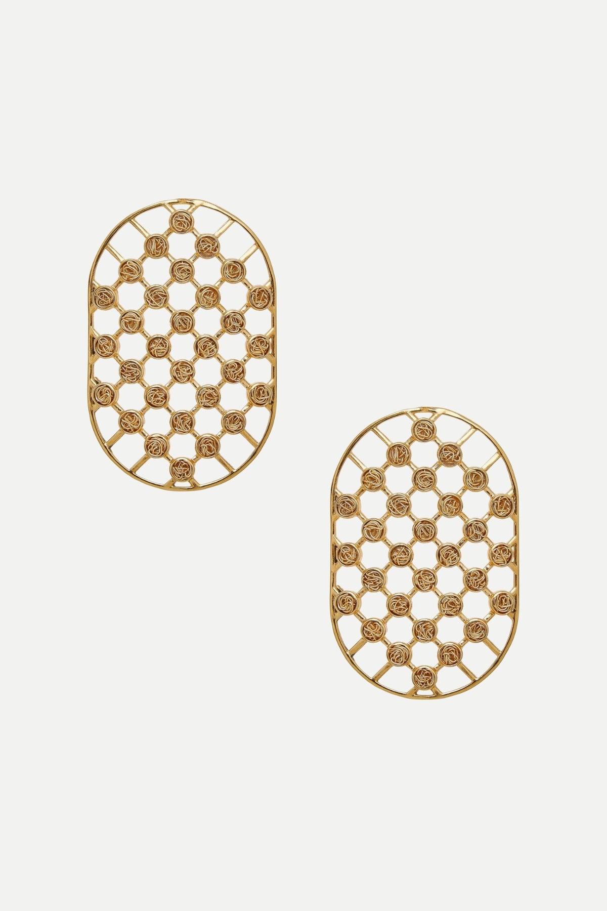 Net Statement Earrings