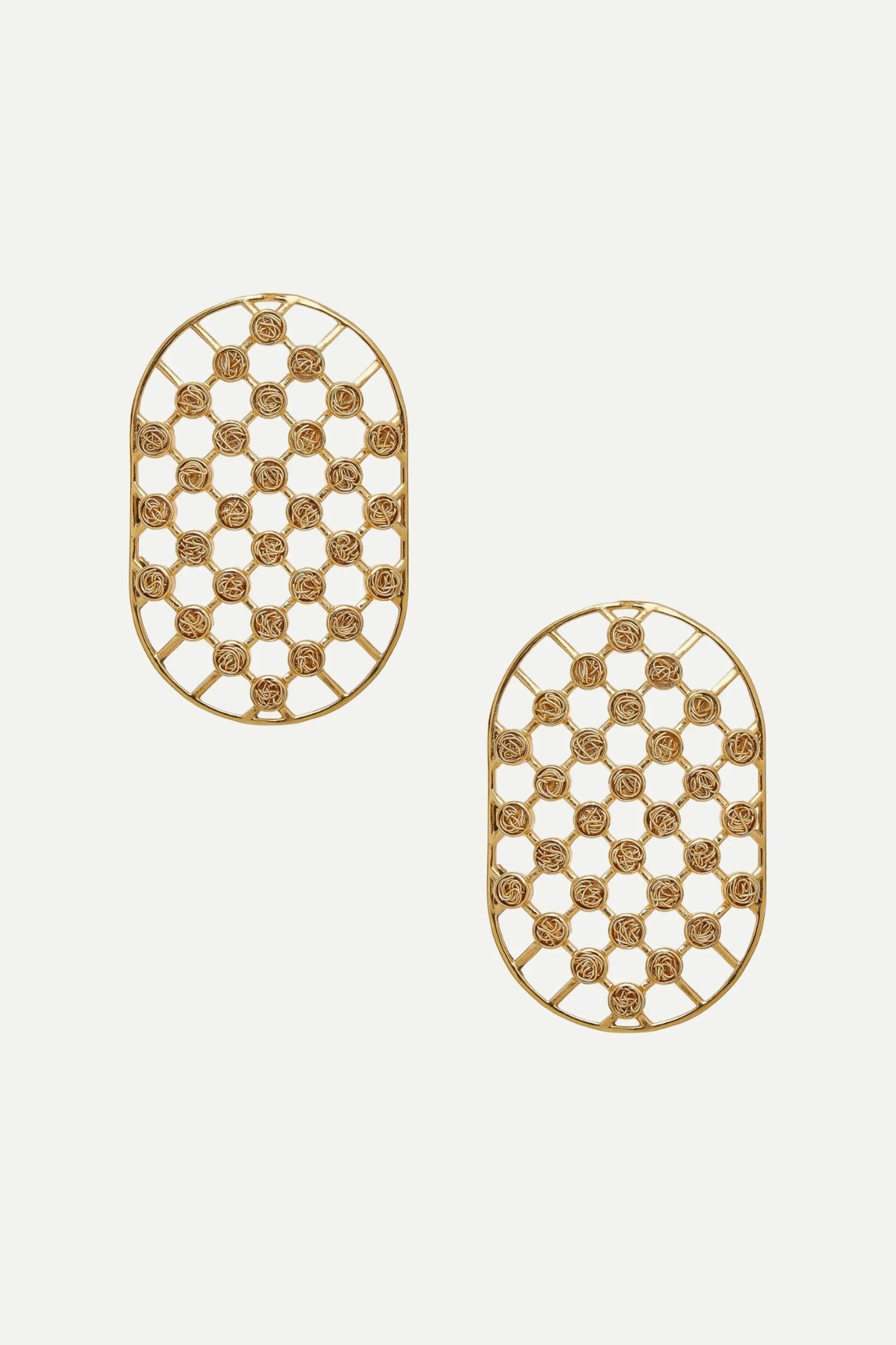 Net Statement Earrings