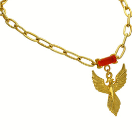 18k Gold Vermeil Phoenix Firekeeper Necklace