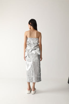 MESH SILVER SKIRT