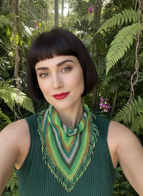 SCARF FRINGE NECKLACE