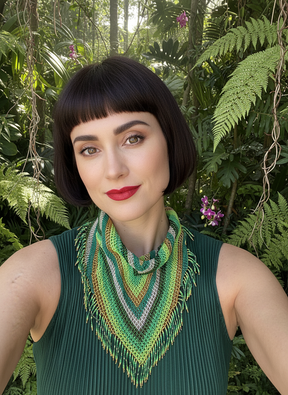 SCARF FRINGE NECKLACE