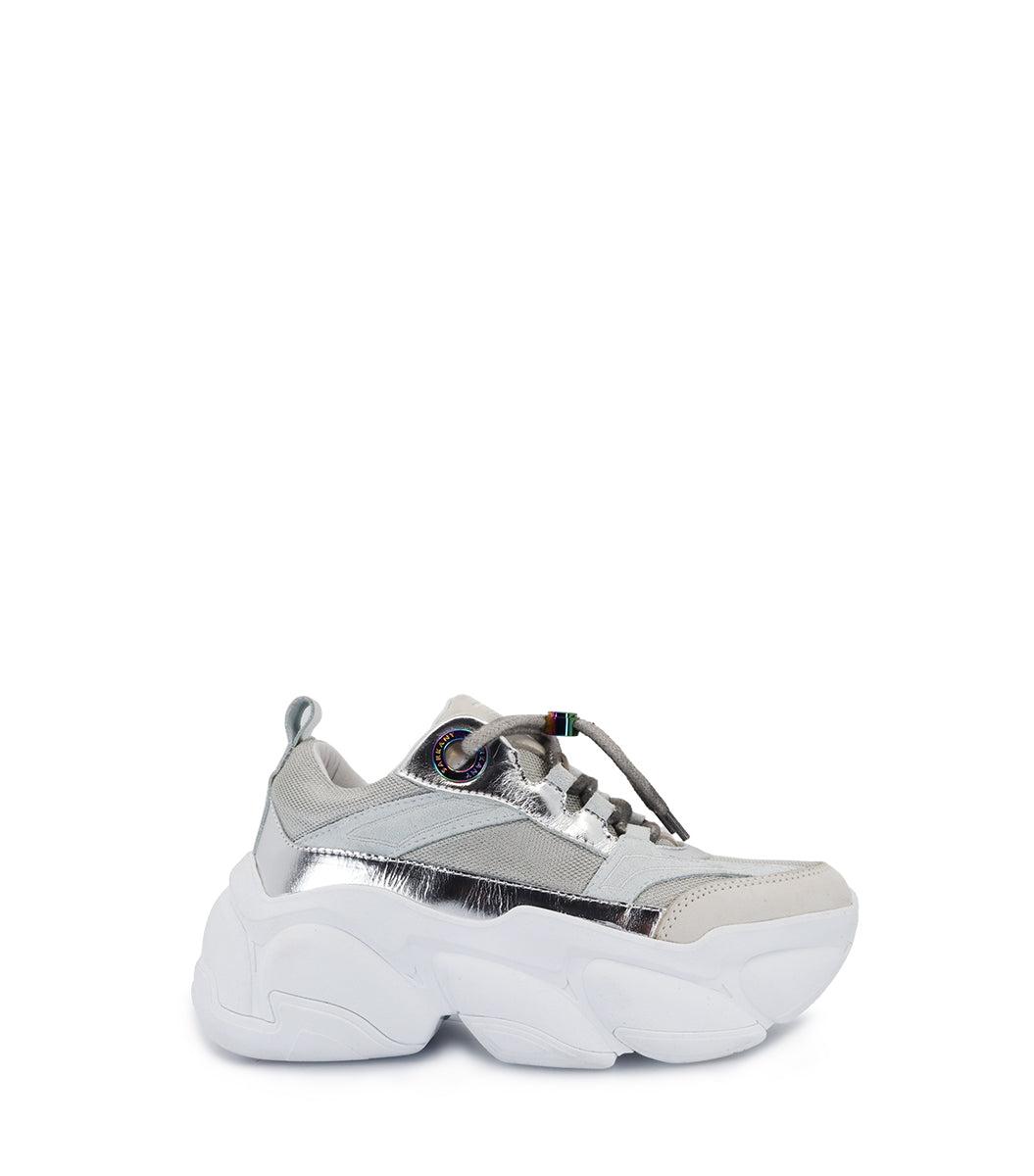 Sleek Silver Sneakers