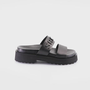 Eco-Friendly Black Platform Sandals Bril