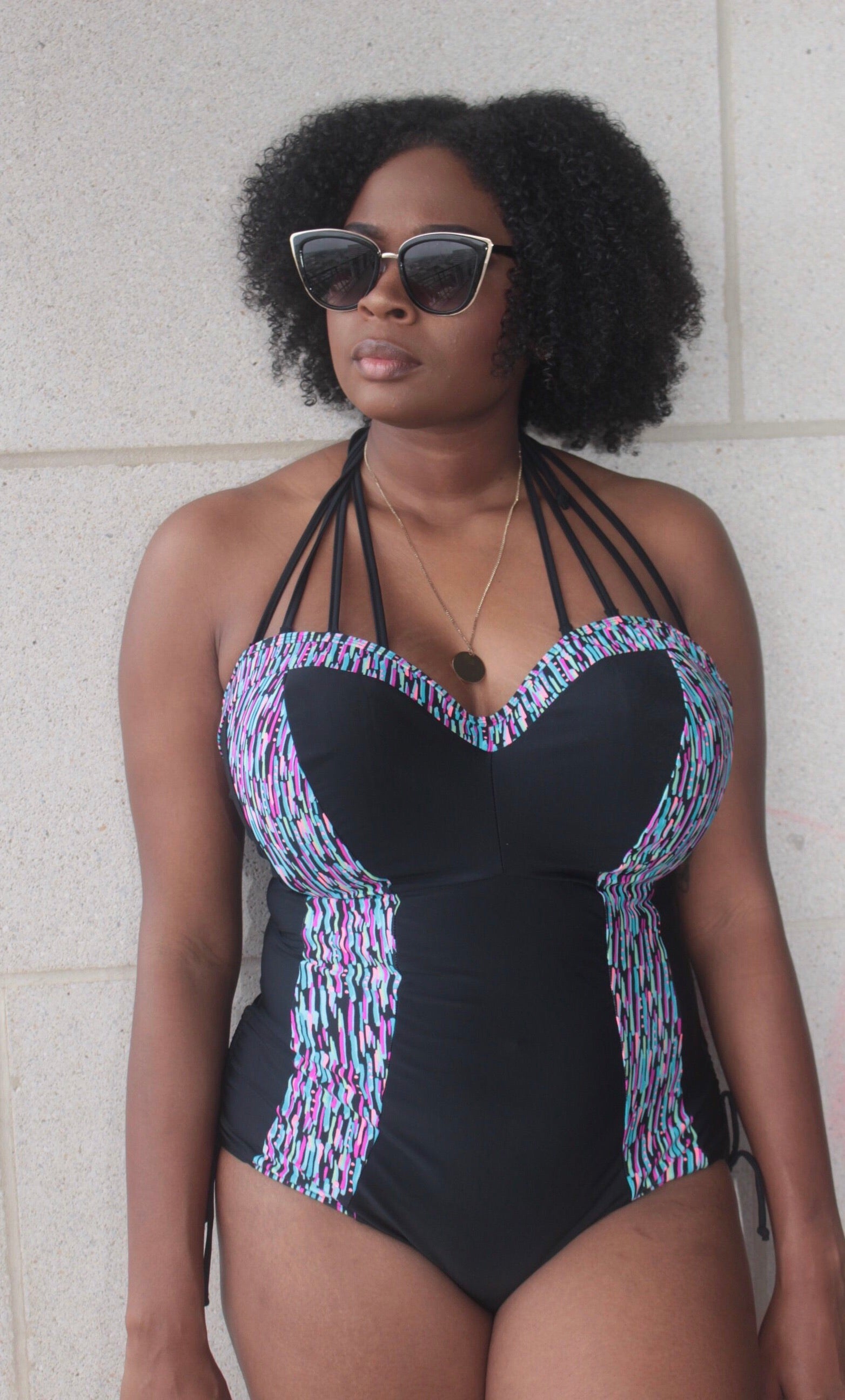 Curvy Kate Galaxy Swimsuit Multi Print