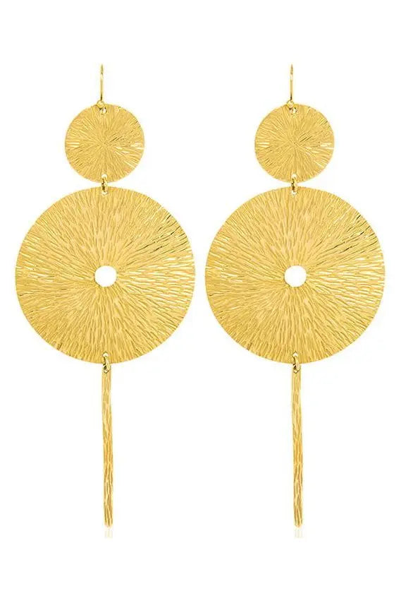 Franka Brass Statement Earrings