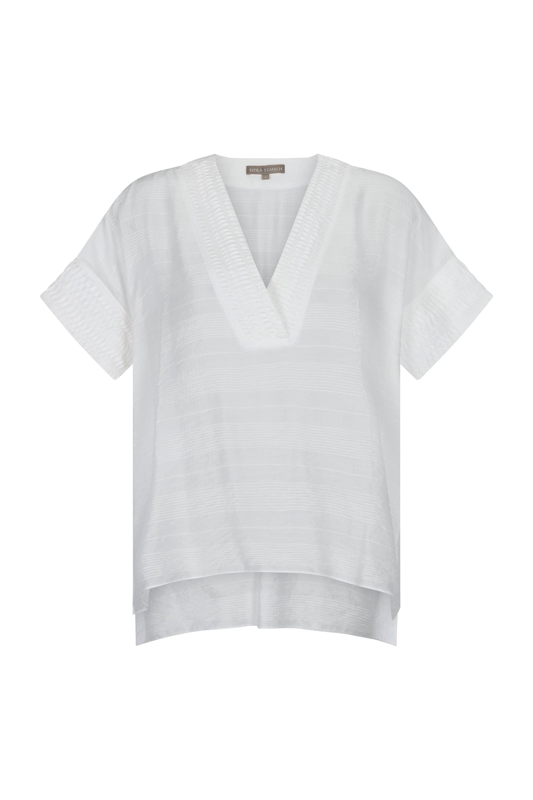 Ivy V-Neck Blouse | Off White