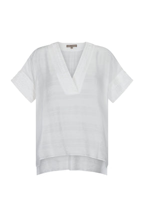 Ivy V-Neck Blouse | Off White
