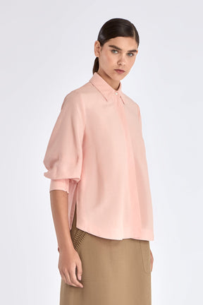Tatiana Puff Sleeve Blouse | Rose